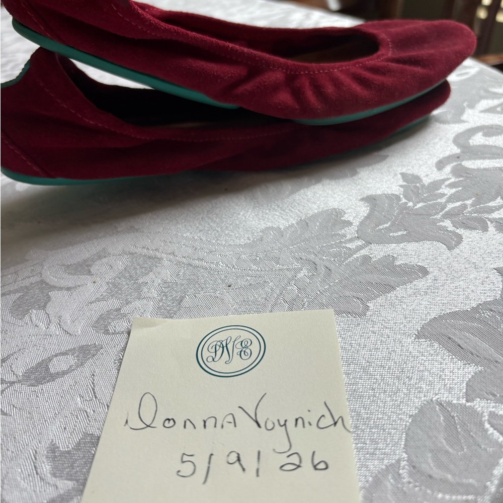 Tieks red rouge Suede Ballet Flats - Picture 4 of 5
